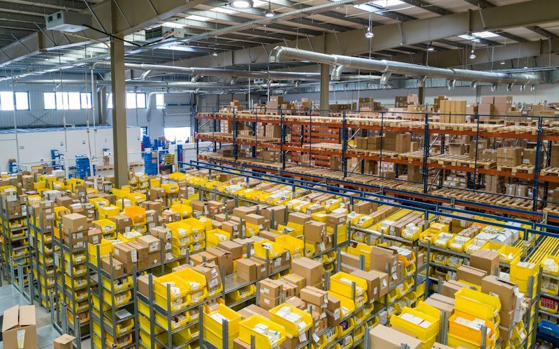 Large logistics and order fulfilment warehouse