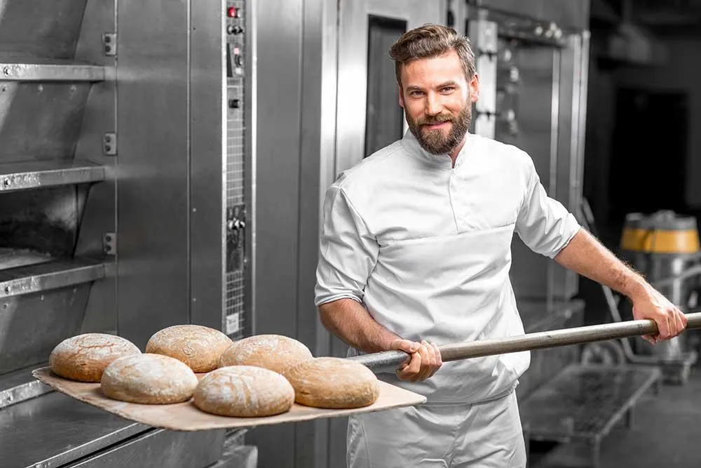 Baker at work