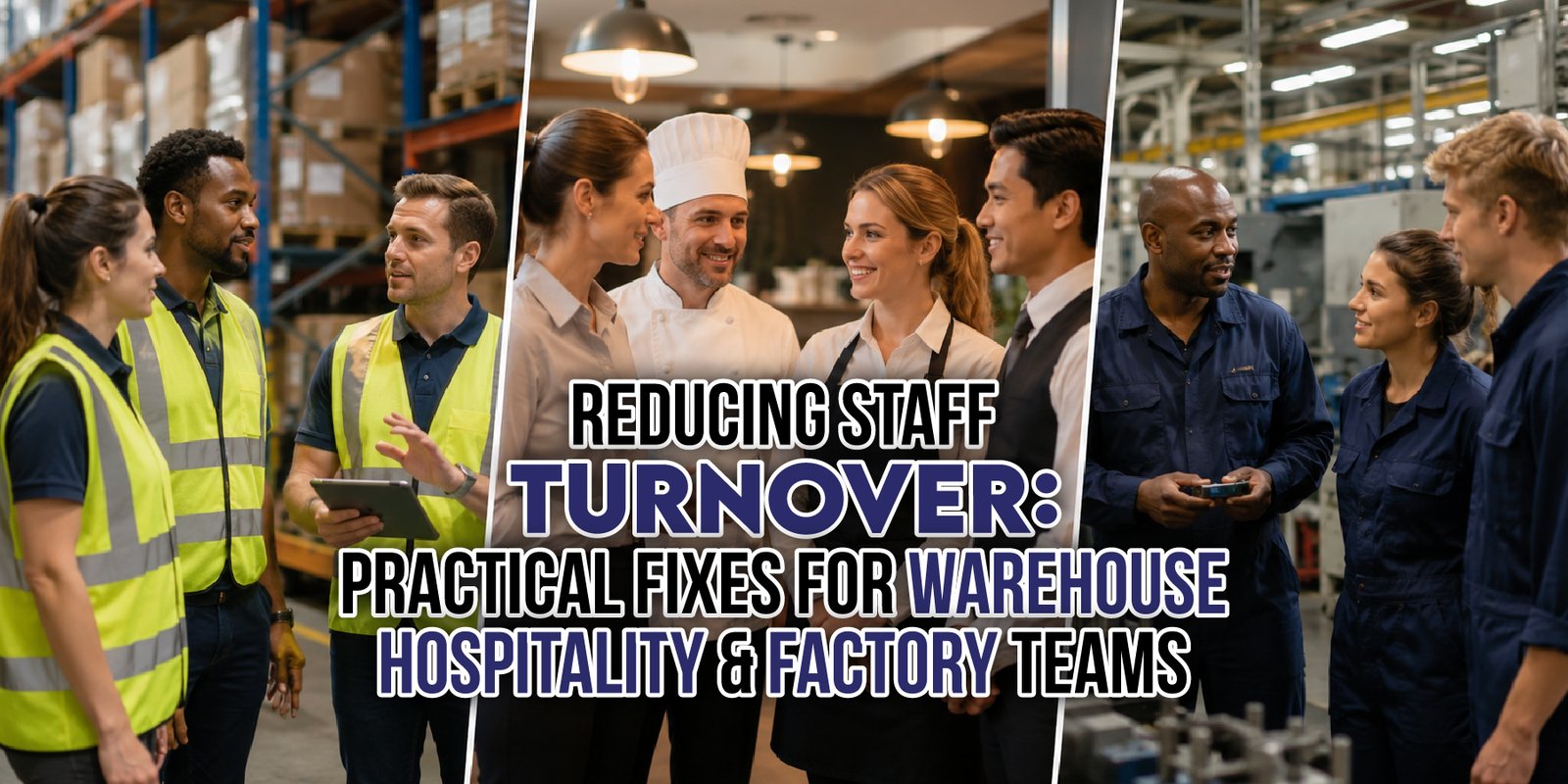 Reducing Staff Turnover: Practical Fixes for Warehouse, Hospitality and Factory Teams