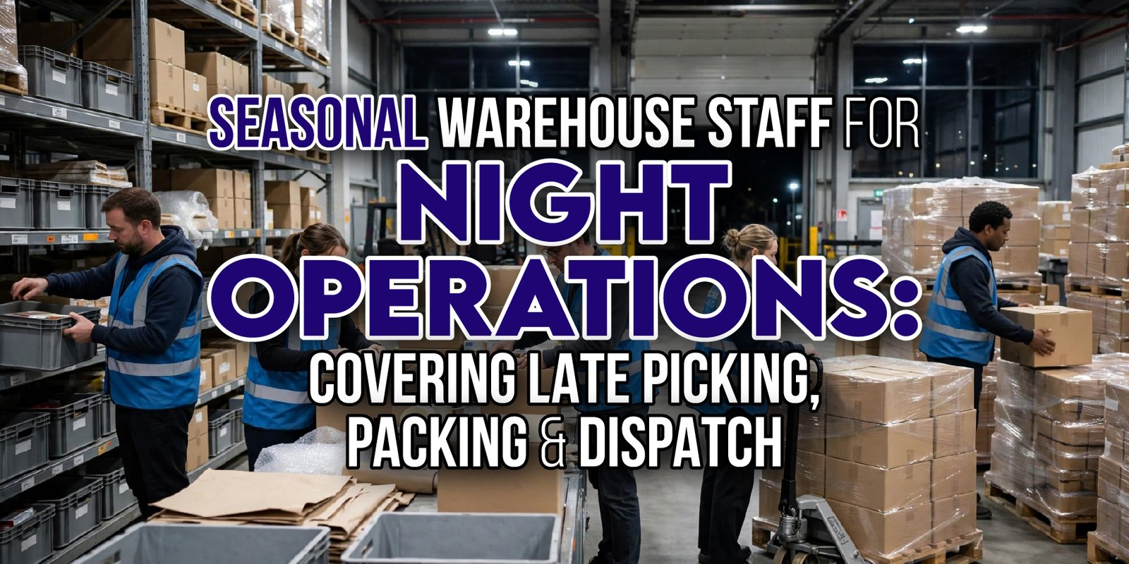 Seasonal Warehouse Staff for Night Operations: Covering Late Picking, Packing and Dispatch