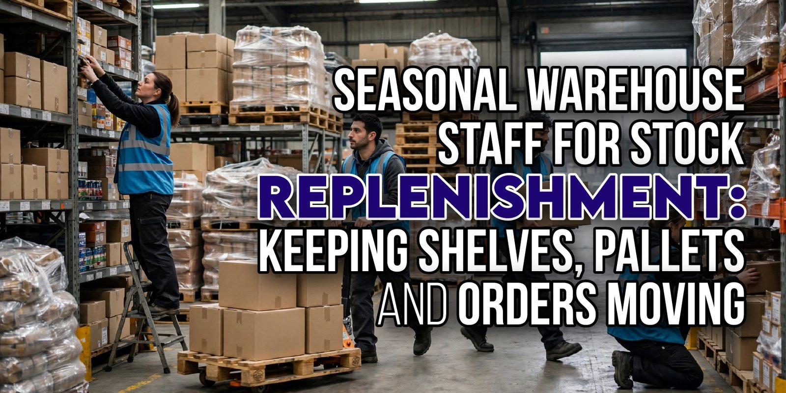 Seasonal Warehouse Staff for Stock Replenishment: Keeping Shelves, Pallets and Orders Moving