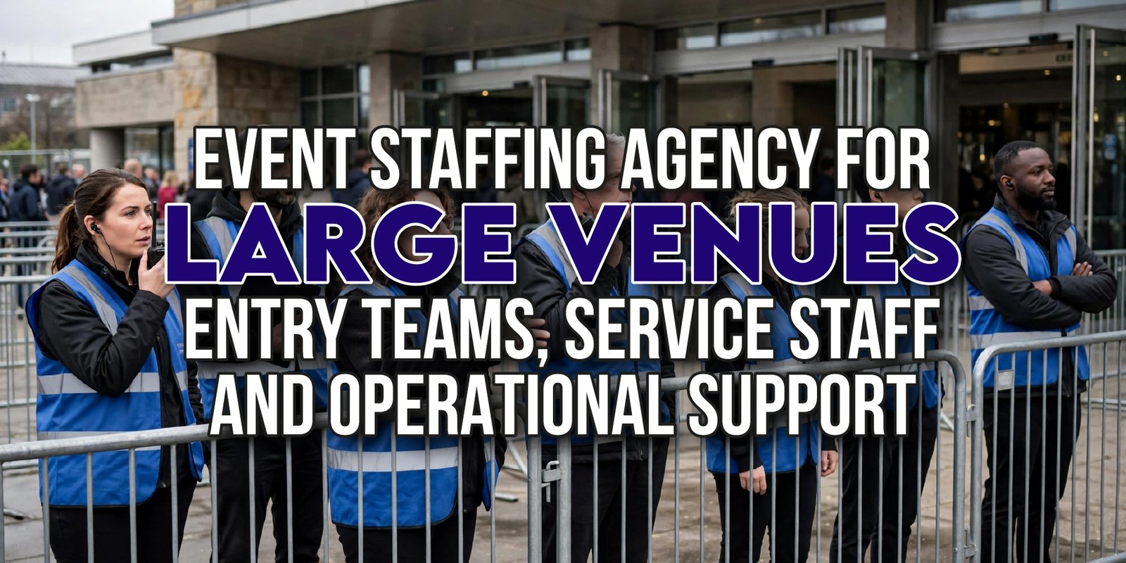 Event Staffing Agency for Large Venues: Entry Teams, Service Staff and Operational Support