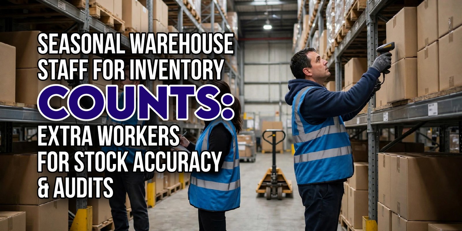 Seasonal Warehouse Staff for Inventory Counts: Extra Workers for Stock Accuracy and Audits